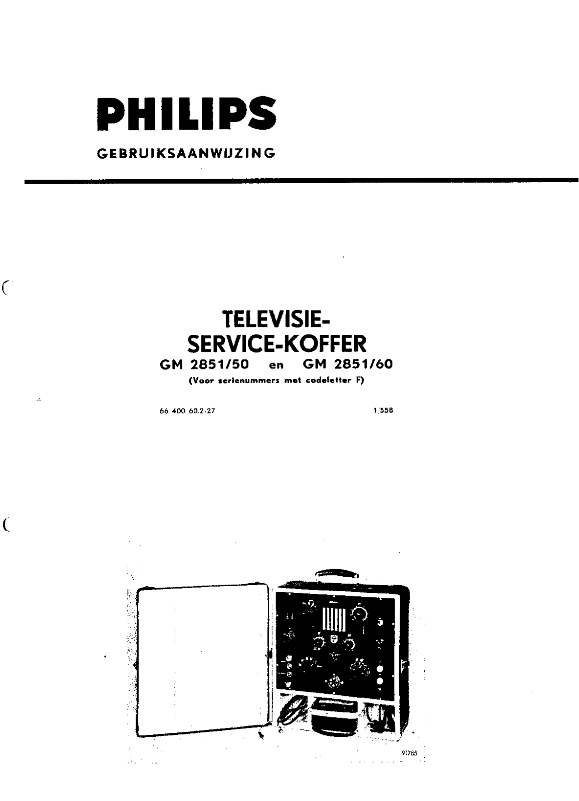 Philips GM2851-1 Schematic