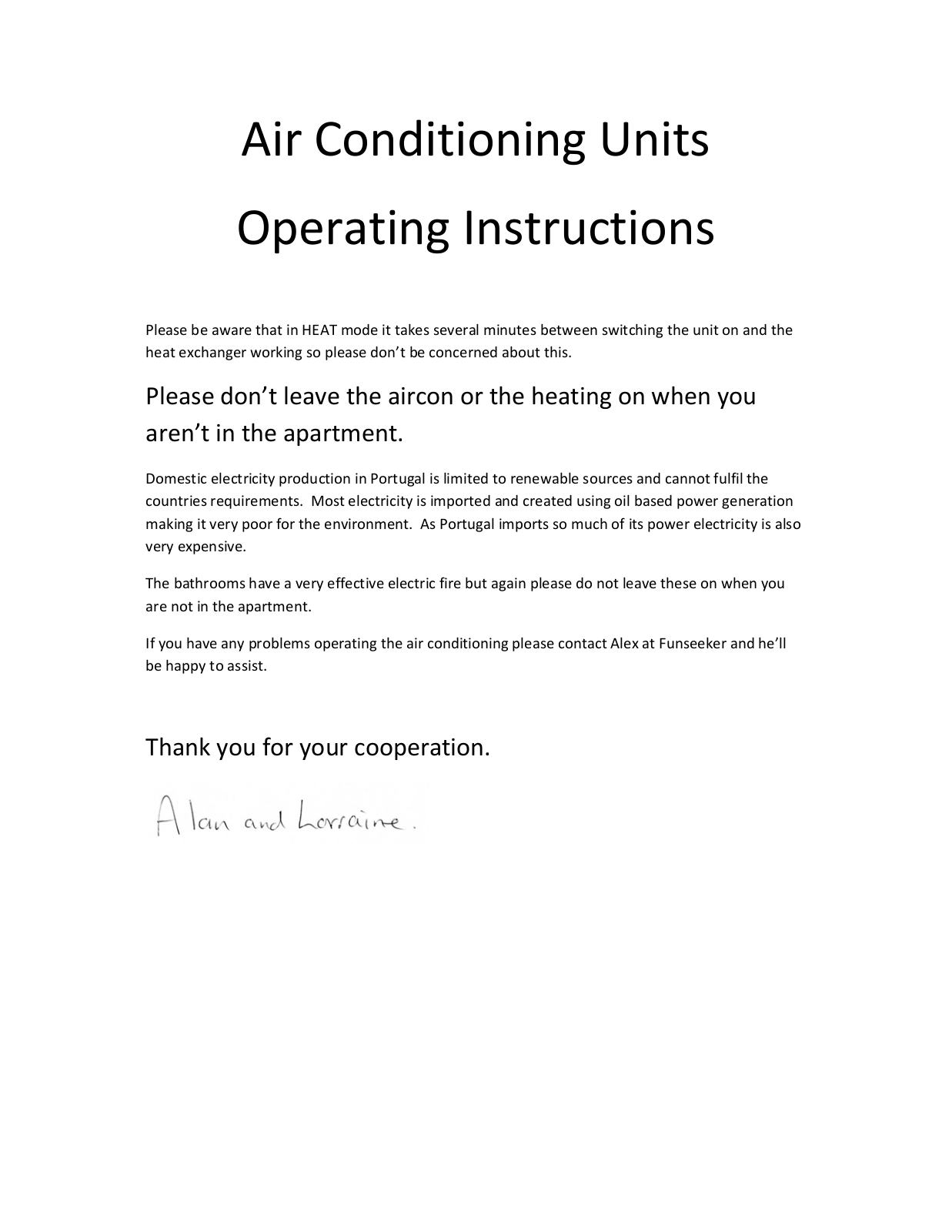 Samsung Air ConditioningUnits Operating Instructions Manual