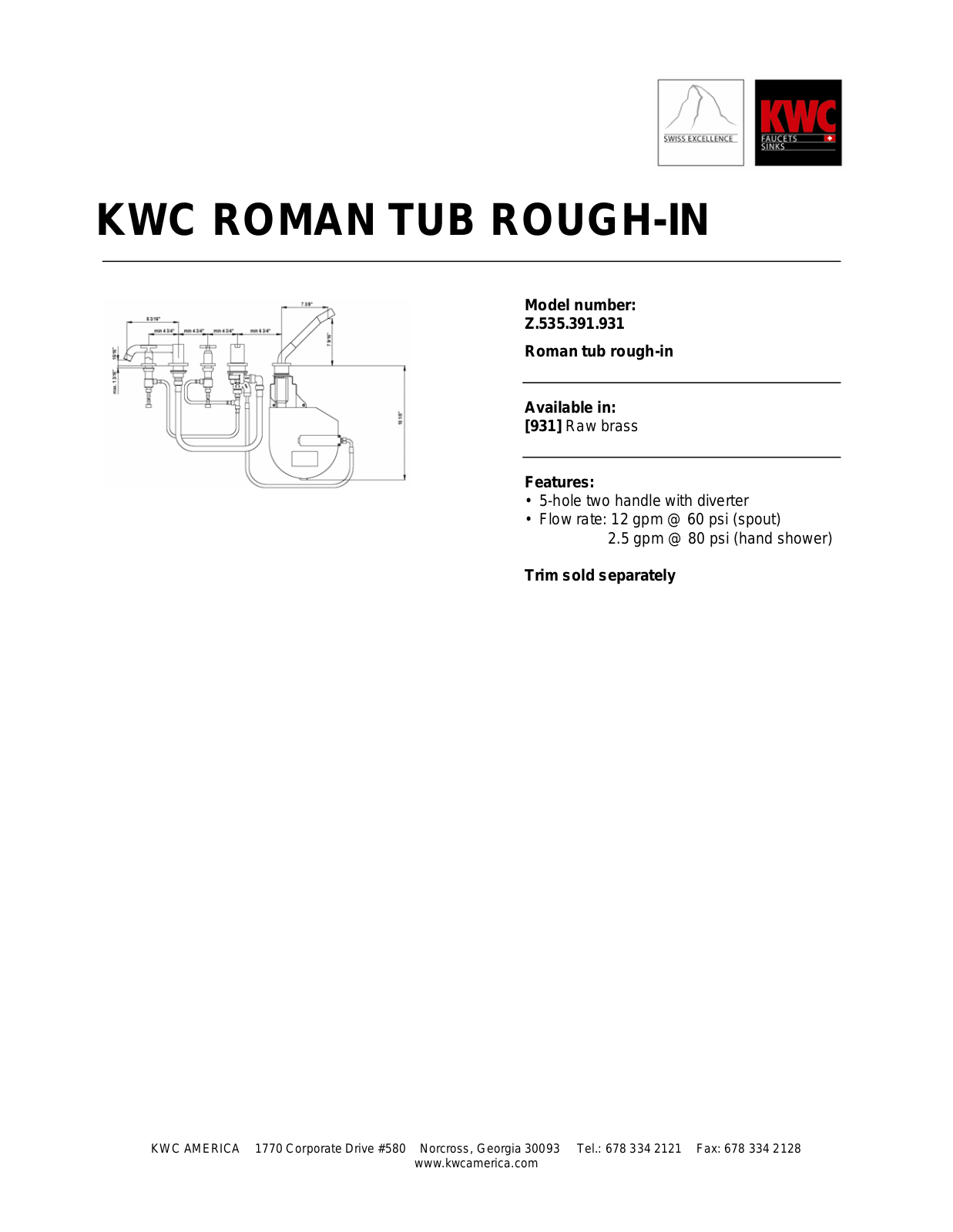 KWC Z.535.391.931 User Manual