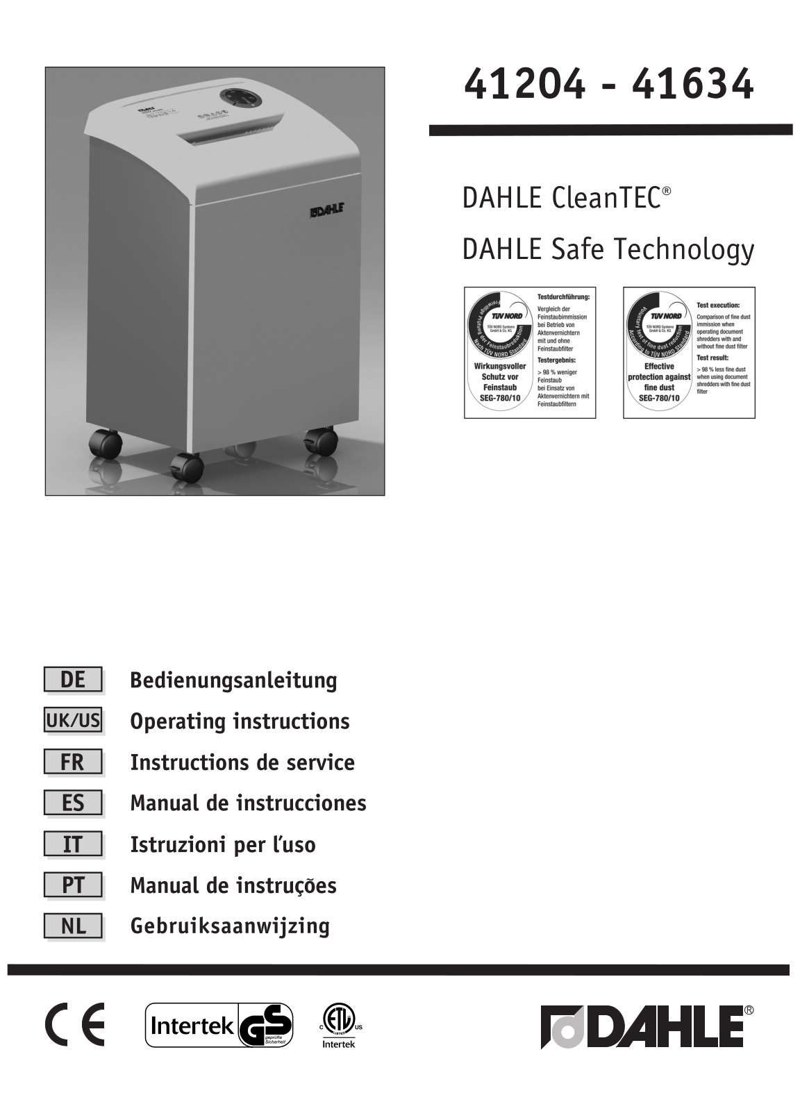 Dahle 41334 User Manual