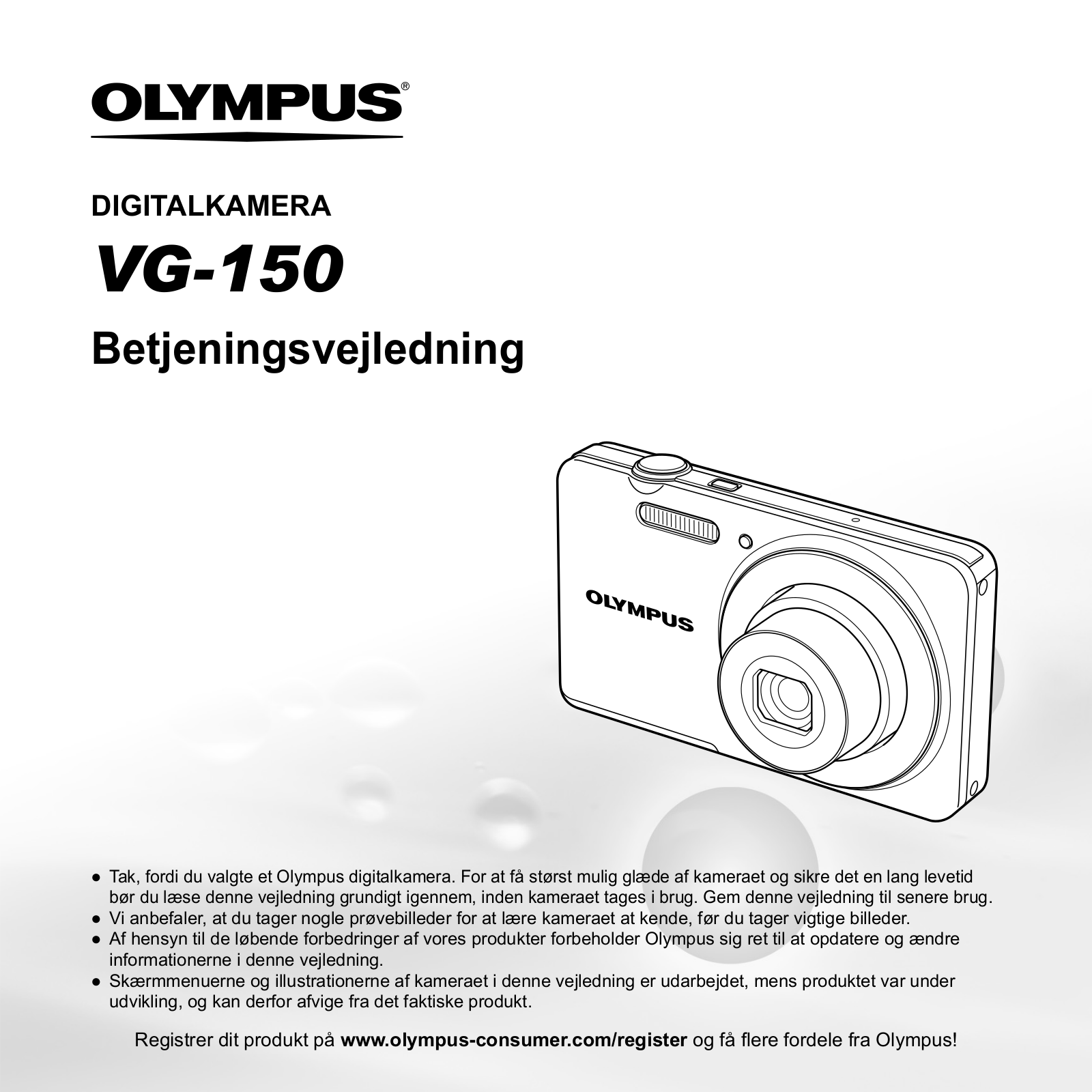 OLYMPUS VG-150 User Manual