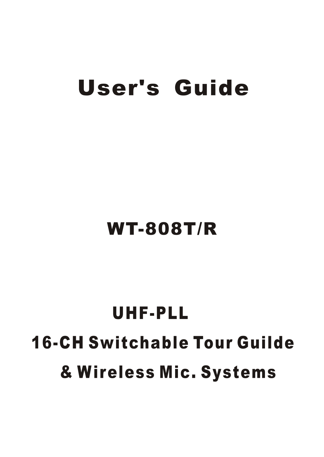 OKAYO WT808T User Manual