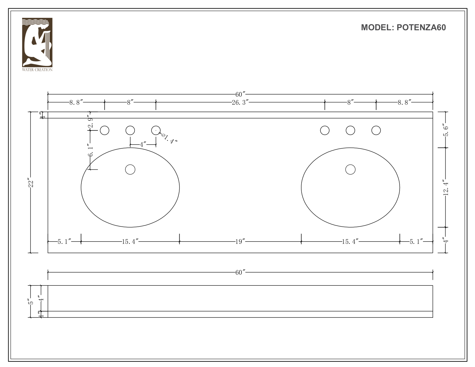 Water Creation POTENZA60EGCF, POTENZA60EGC, POTENZA60EGF, POTENZA60EG, POTENZA60EGB User Manual