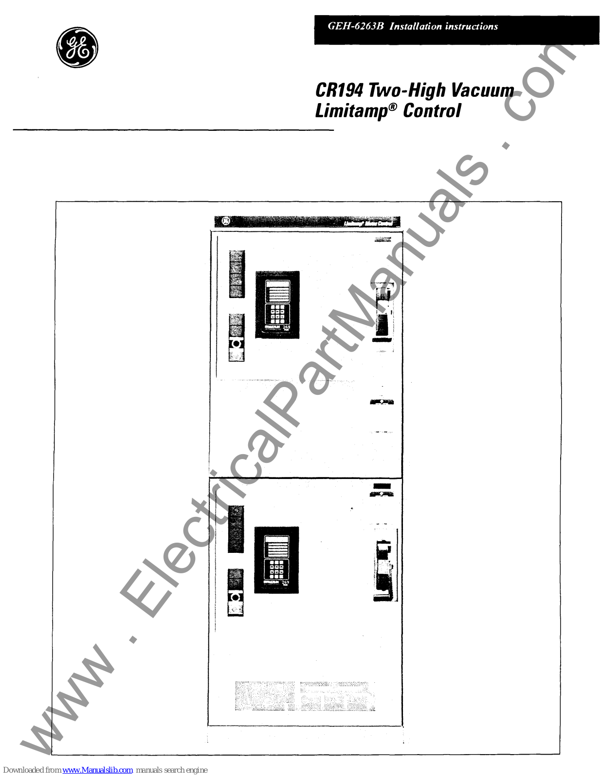 GE CR194 Installation Instructions Manual