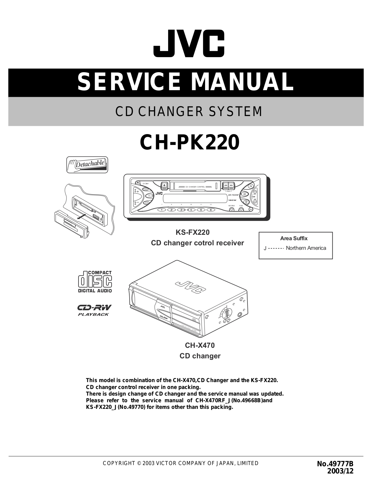 JVC CH-PK220 Service Manual