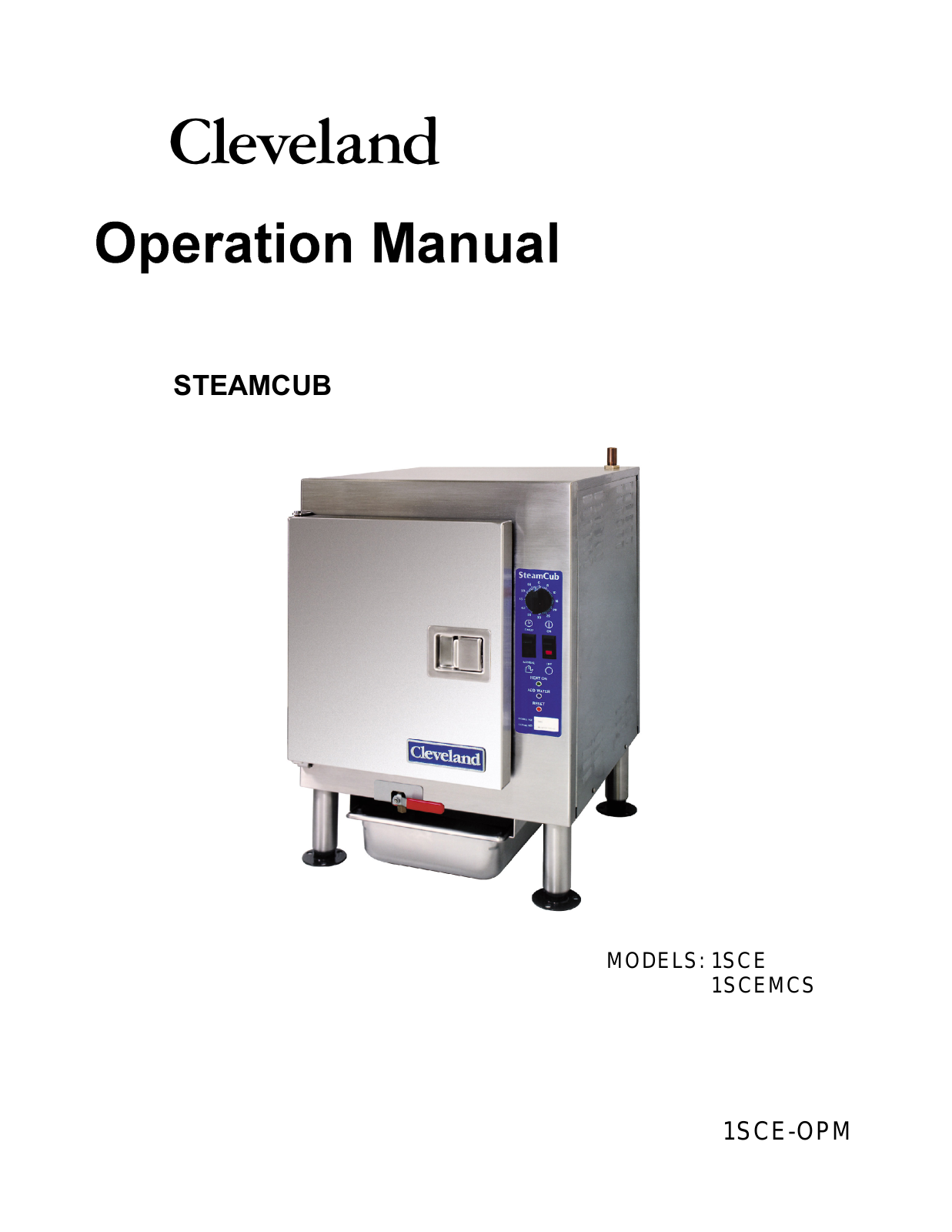 Cleveland 1SCE Owner’s Manual