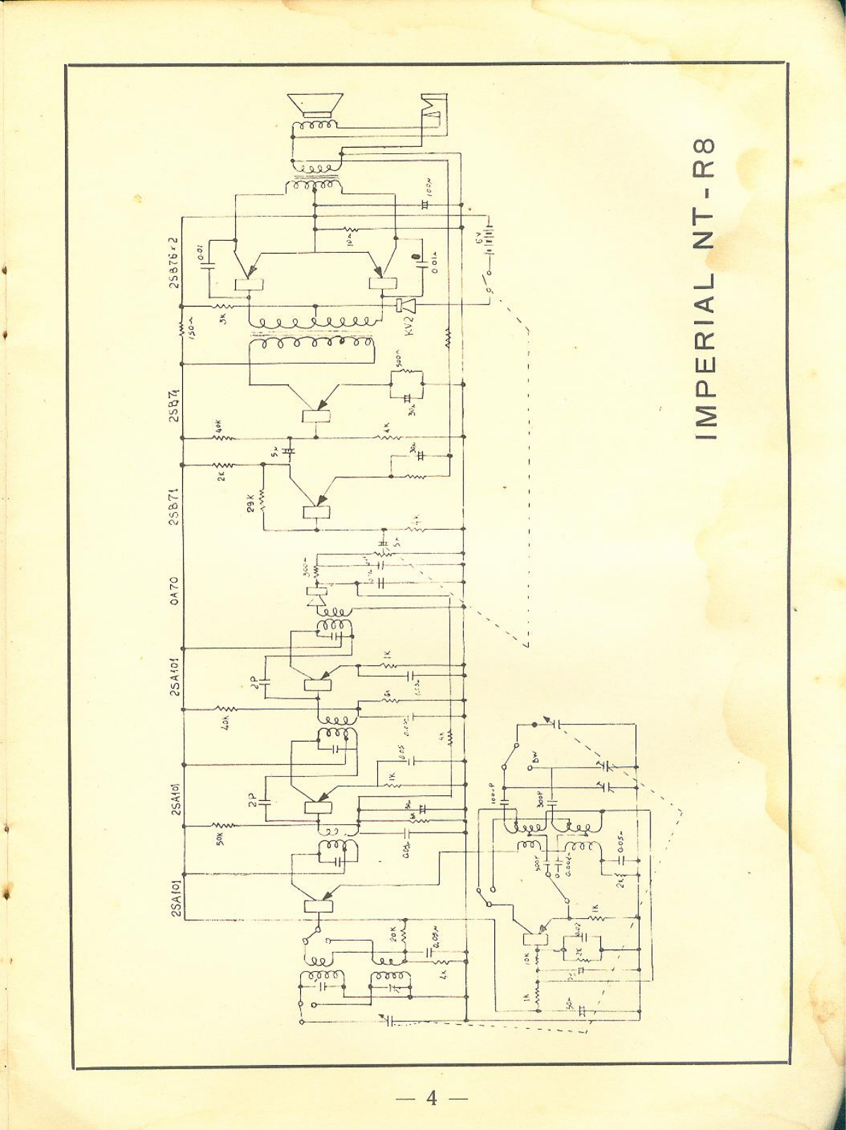 IMPERIAL RADIO NT-R8 Schematic