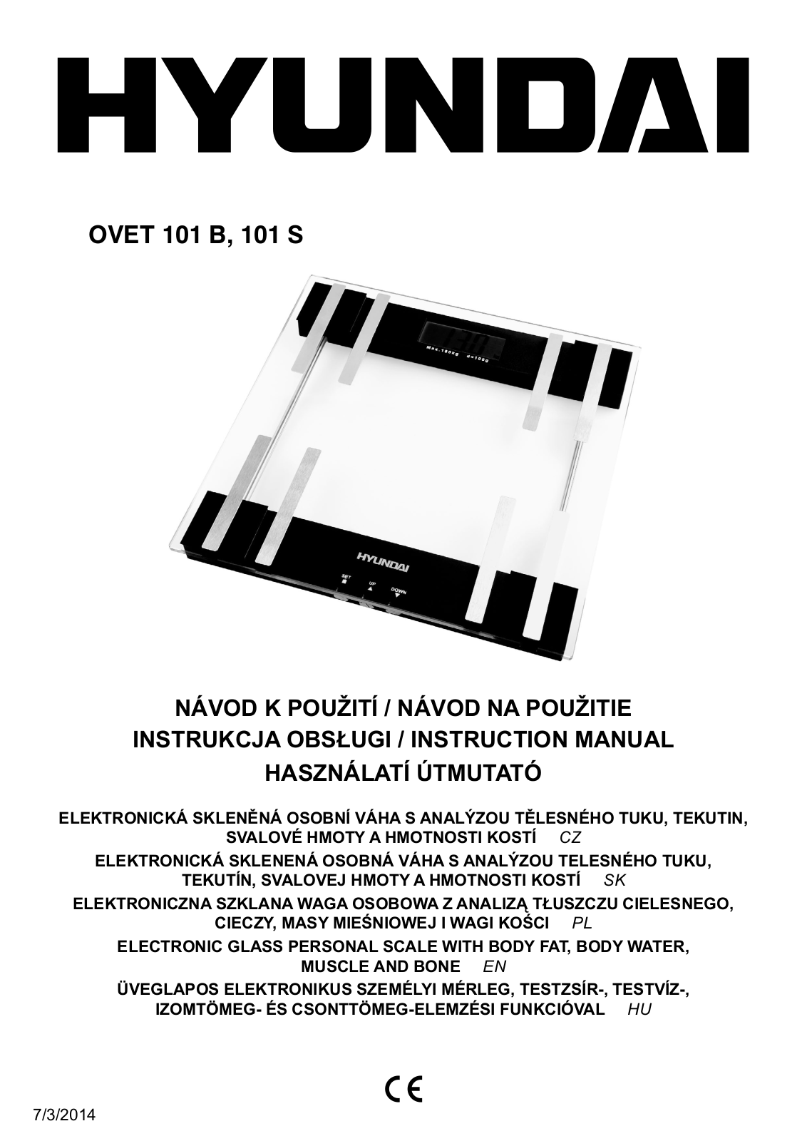 Hyundai OVET 101 B, OVET 101 S User Manual