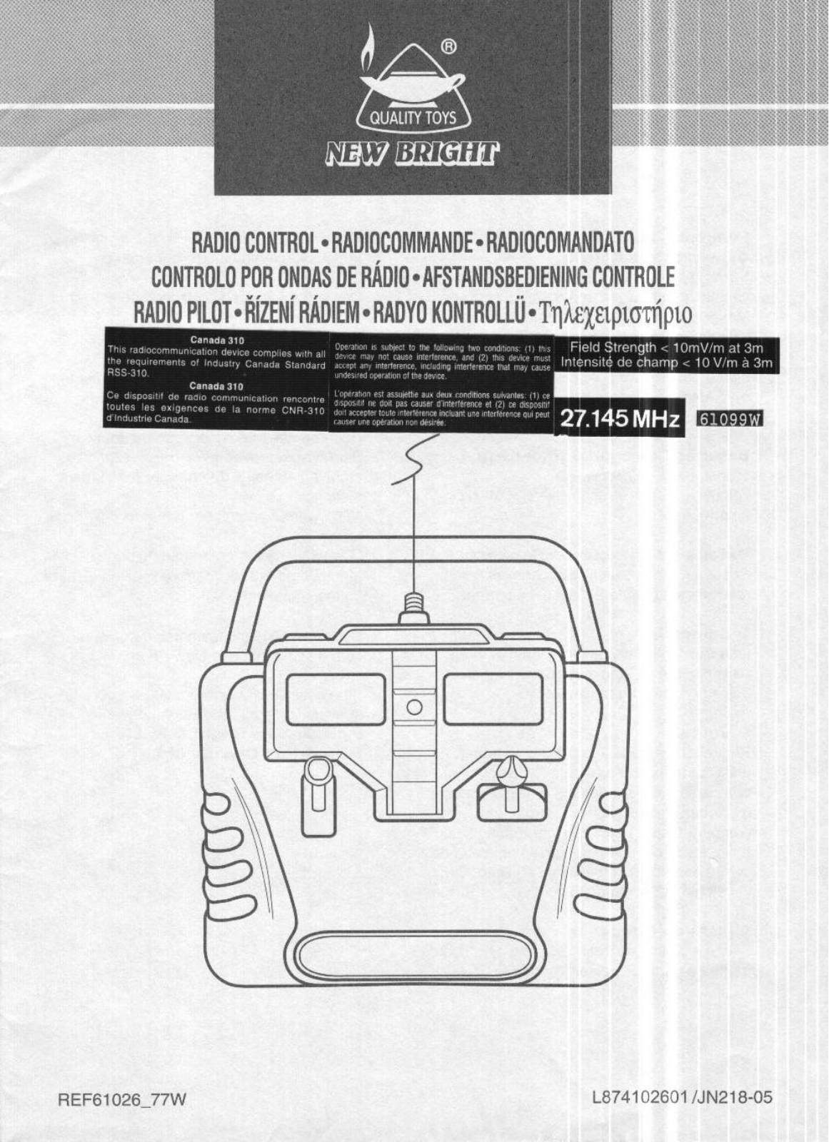 New Bright Co 1085HH User Manual