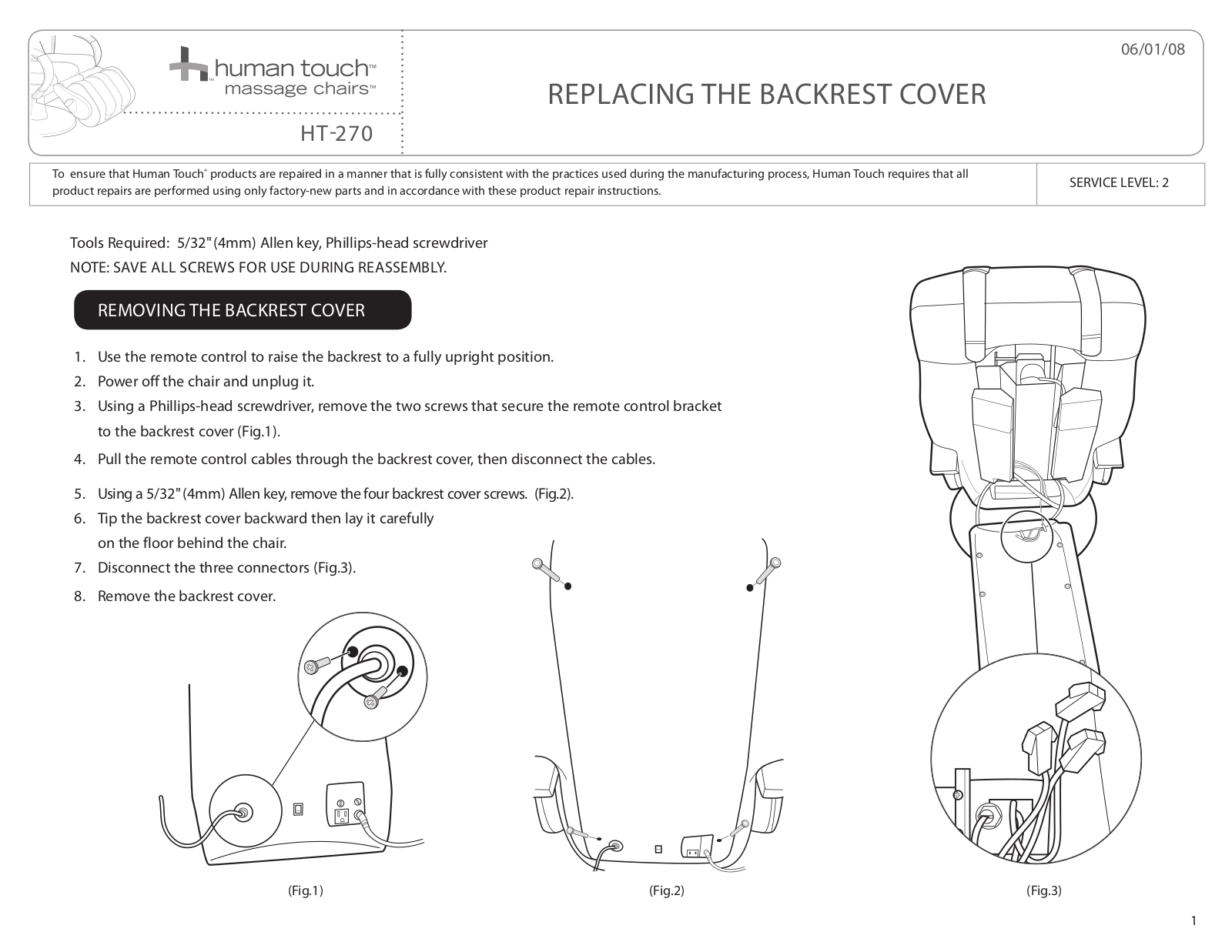 Human Touch HT-270 User Manual 2