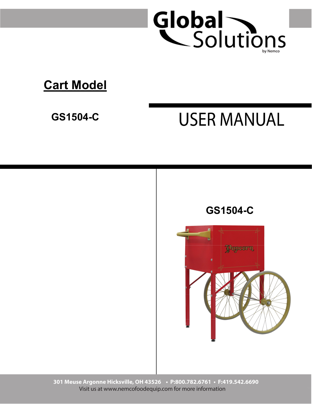 Nemco GS1504C User Manual