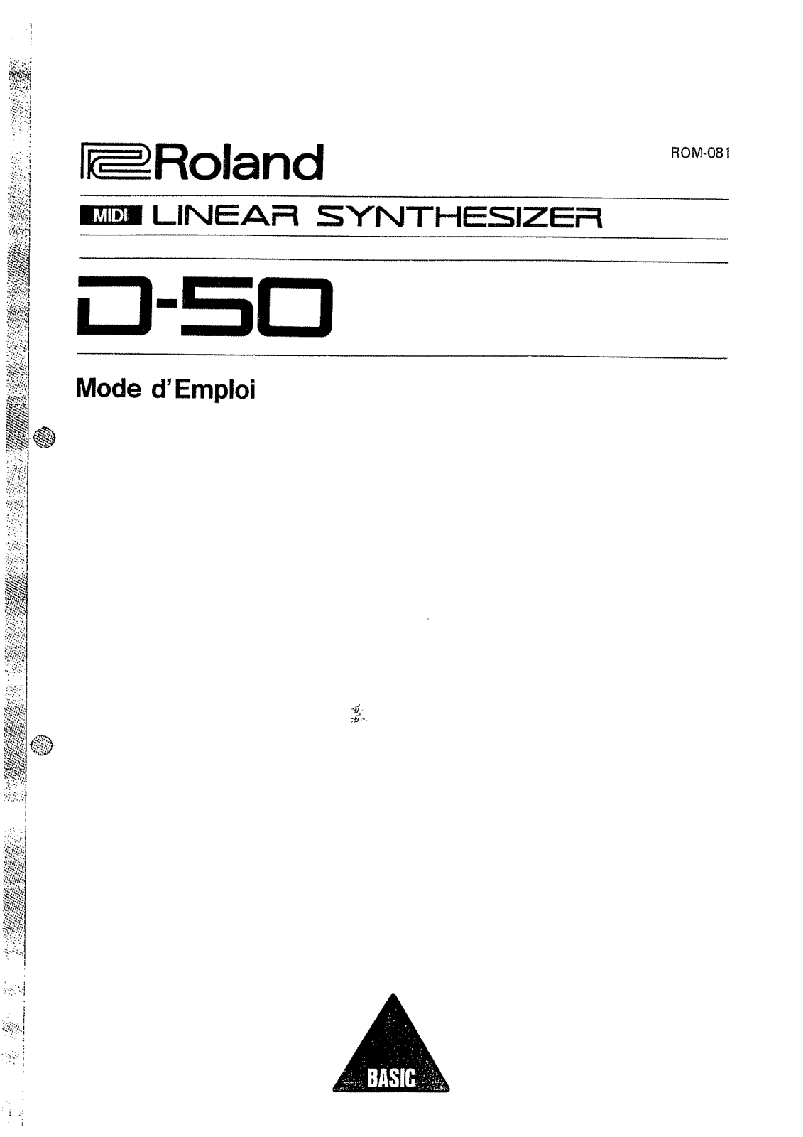 ROLAND D-50 User Manual