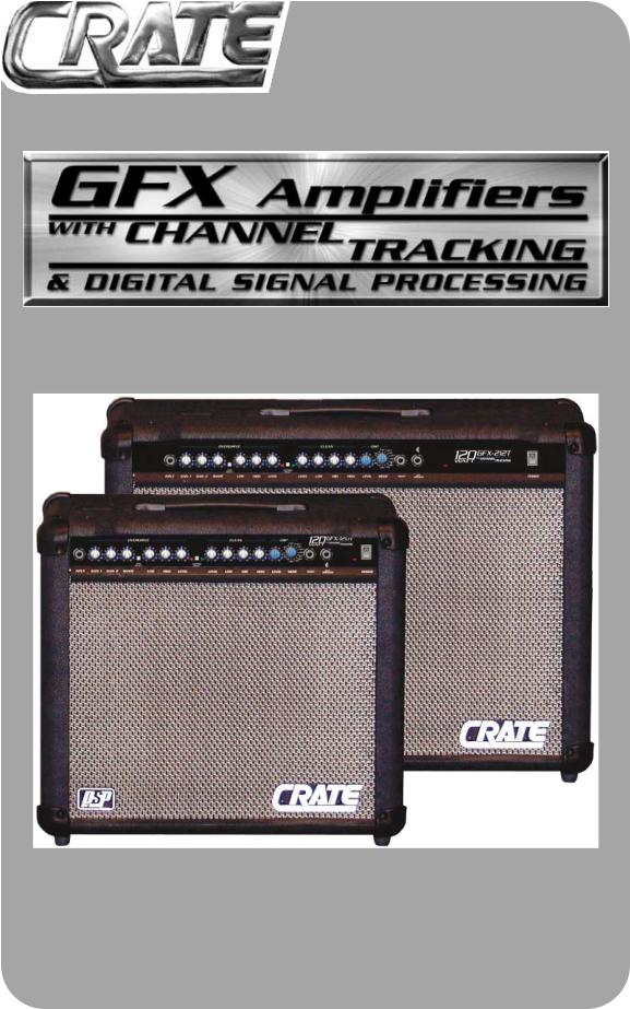 Crate Amplifiers GFX-120T, GFX-212T User Manual