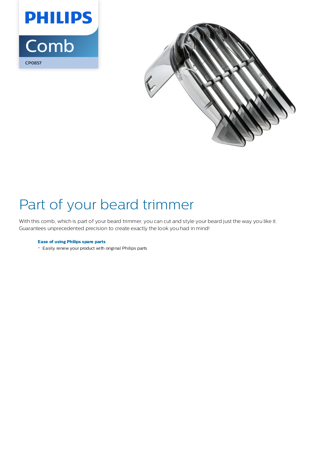 Philips CP0857/01 leaflet - ManualMachine.com