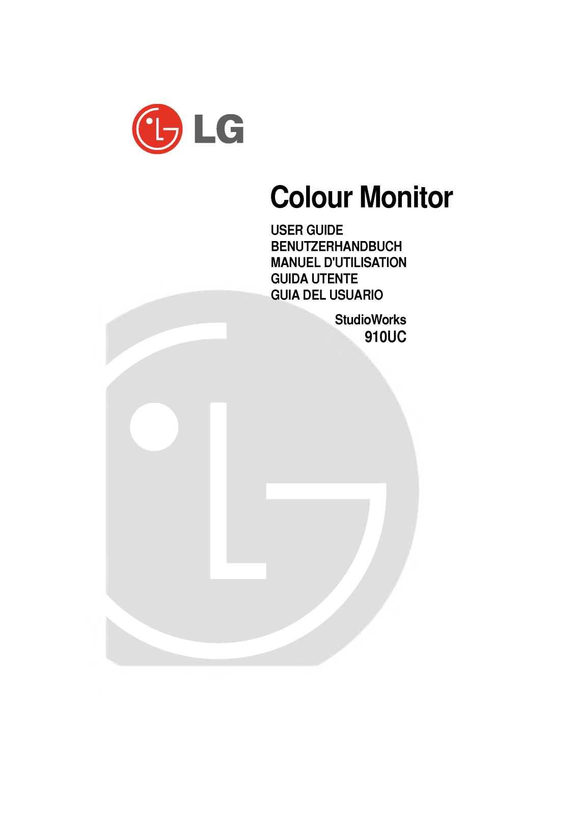 Lg STUDIOWORKS 910UC User Manual