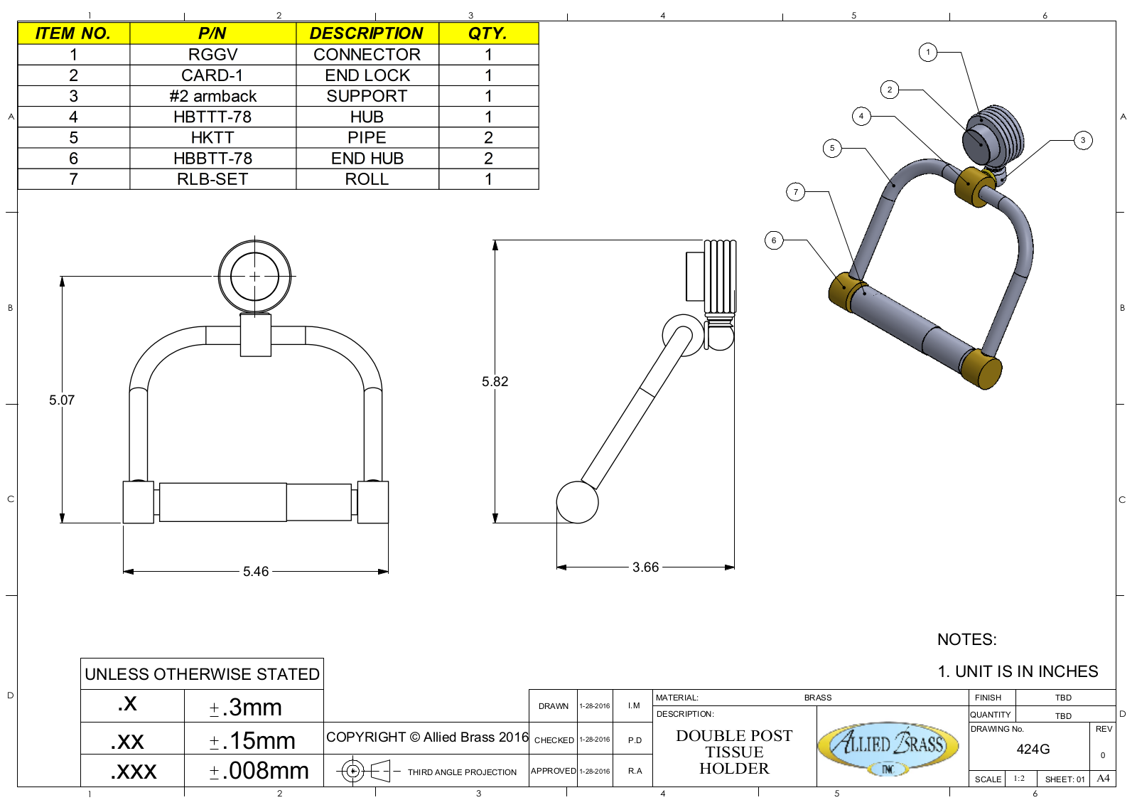 Allied Brass DOK1900 Specifications - ManualMachine.com