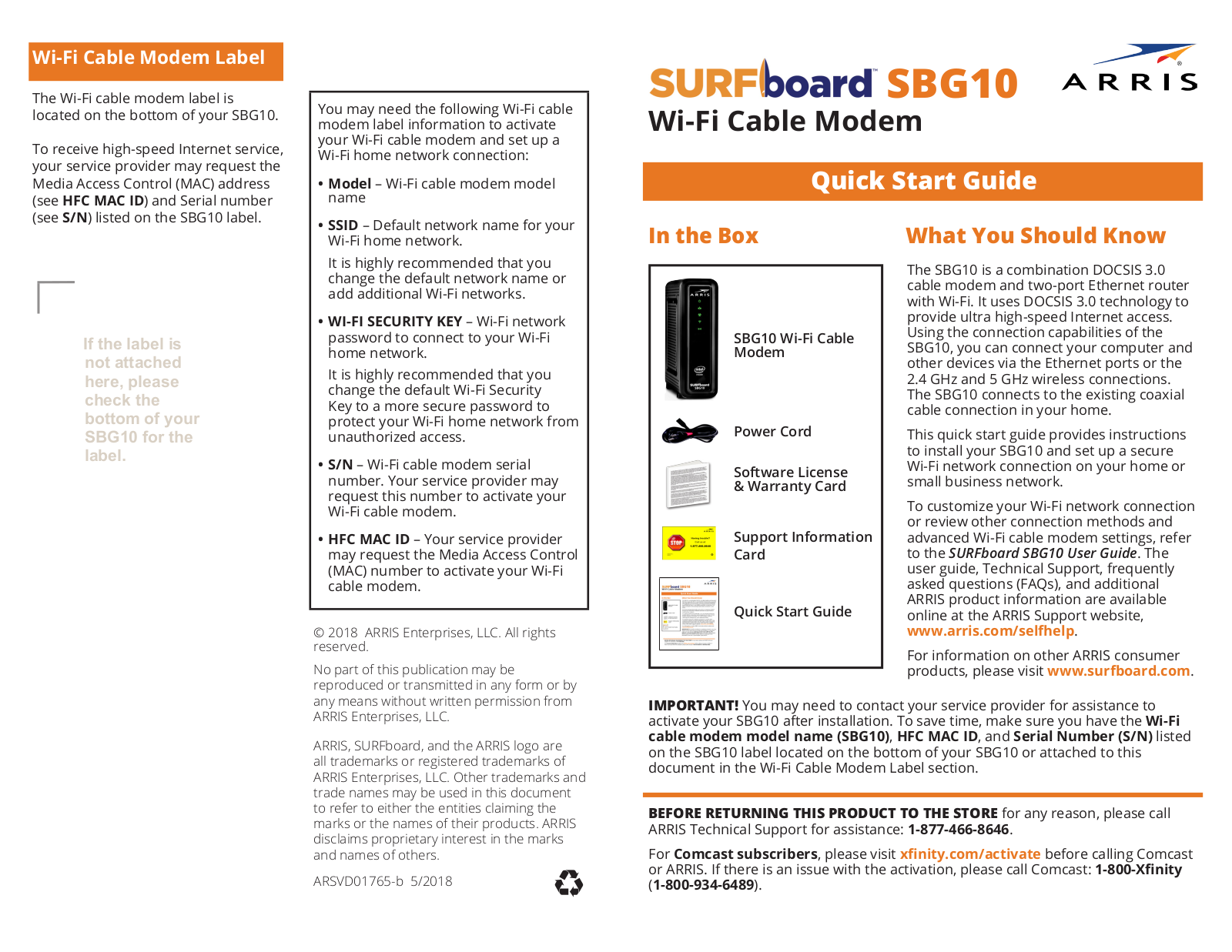 Motorola SBG10 User Manual