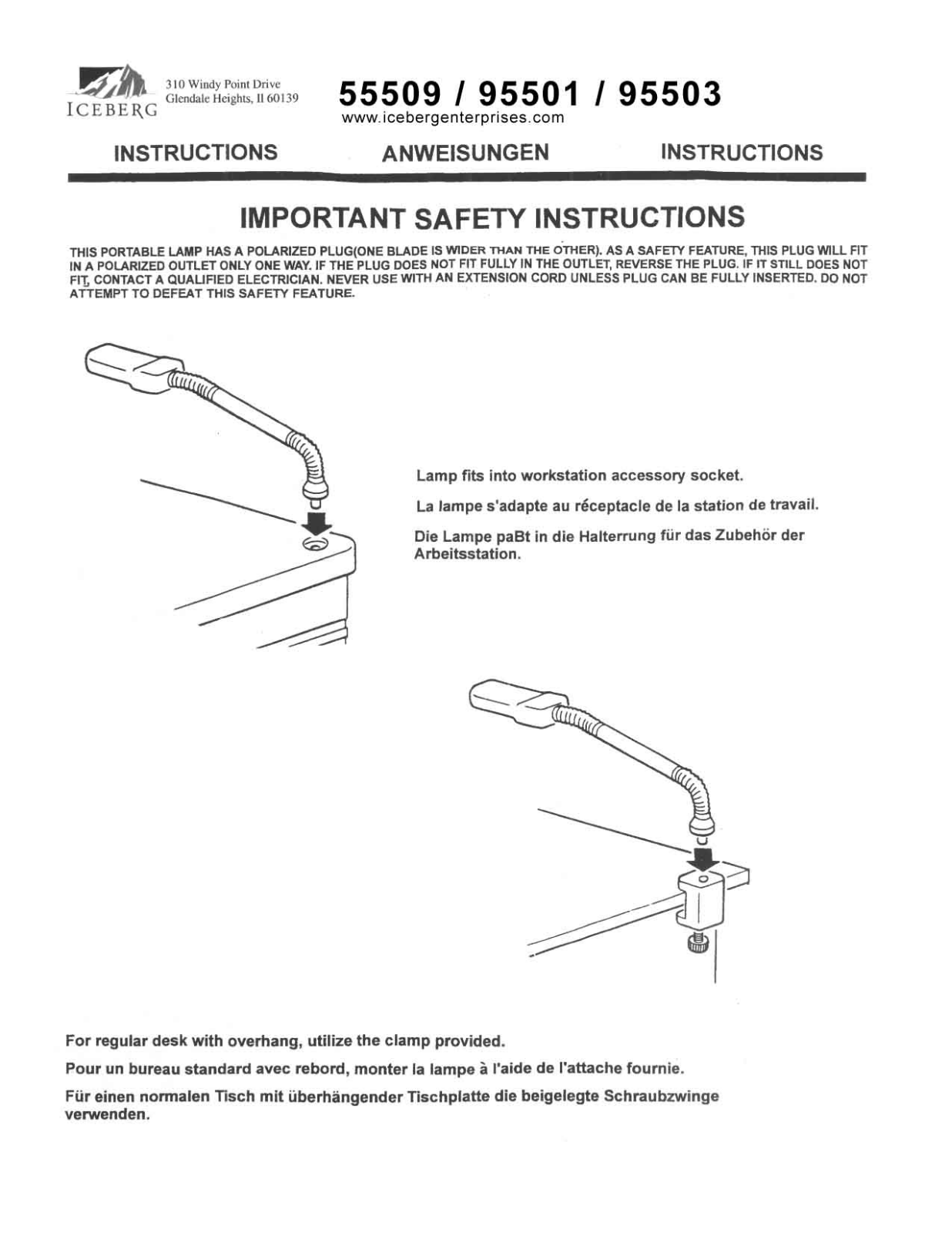 Iceberg 55509 User Manual