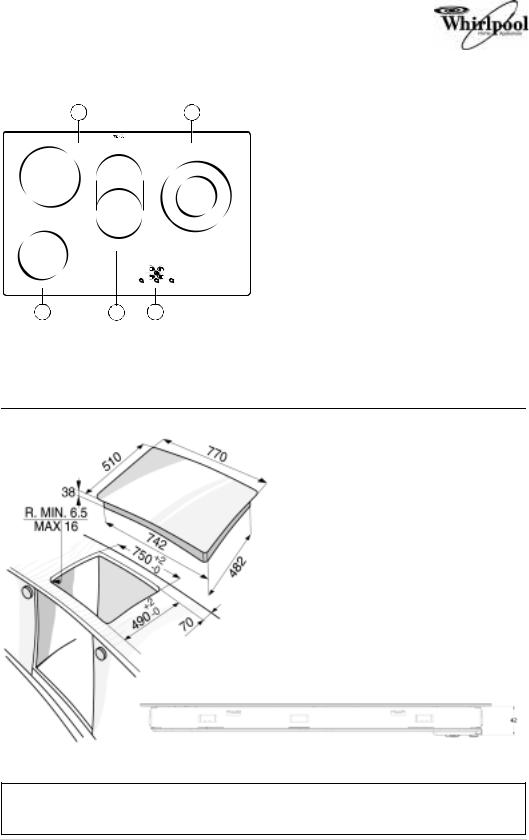 Whirlpool AKT 834 DATASHEET