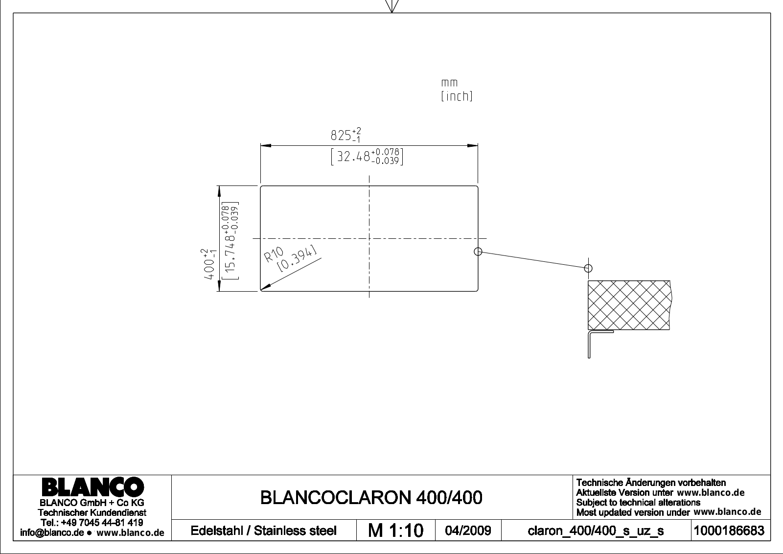 Blanco CLARON400-400U Installation Guide