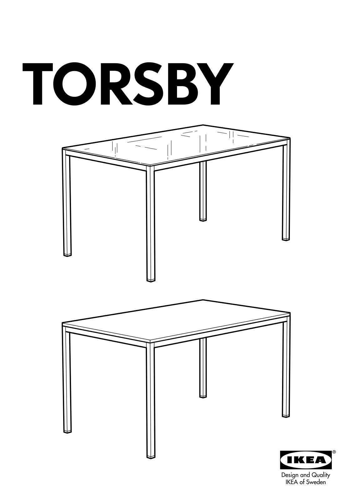 IKEA TORSBY User Manual