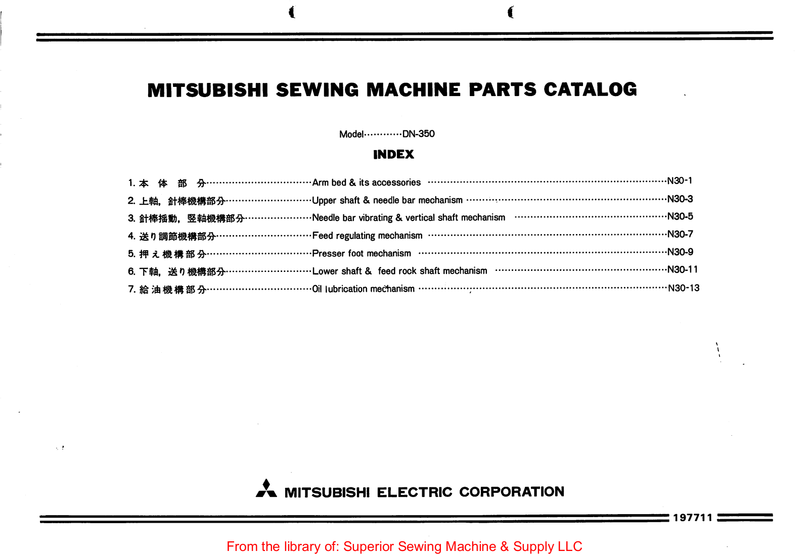 Mitsubishi DN-350 Manual