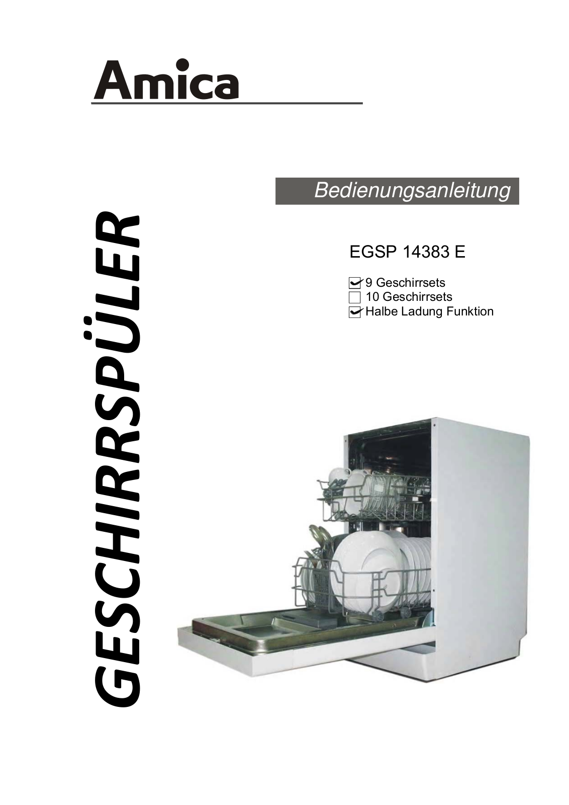 Amica EGSP 14383 E User Manual