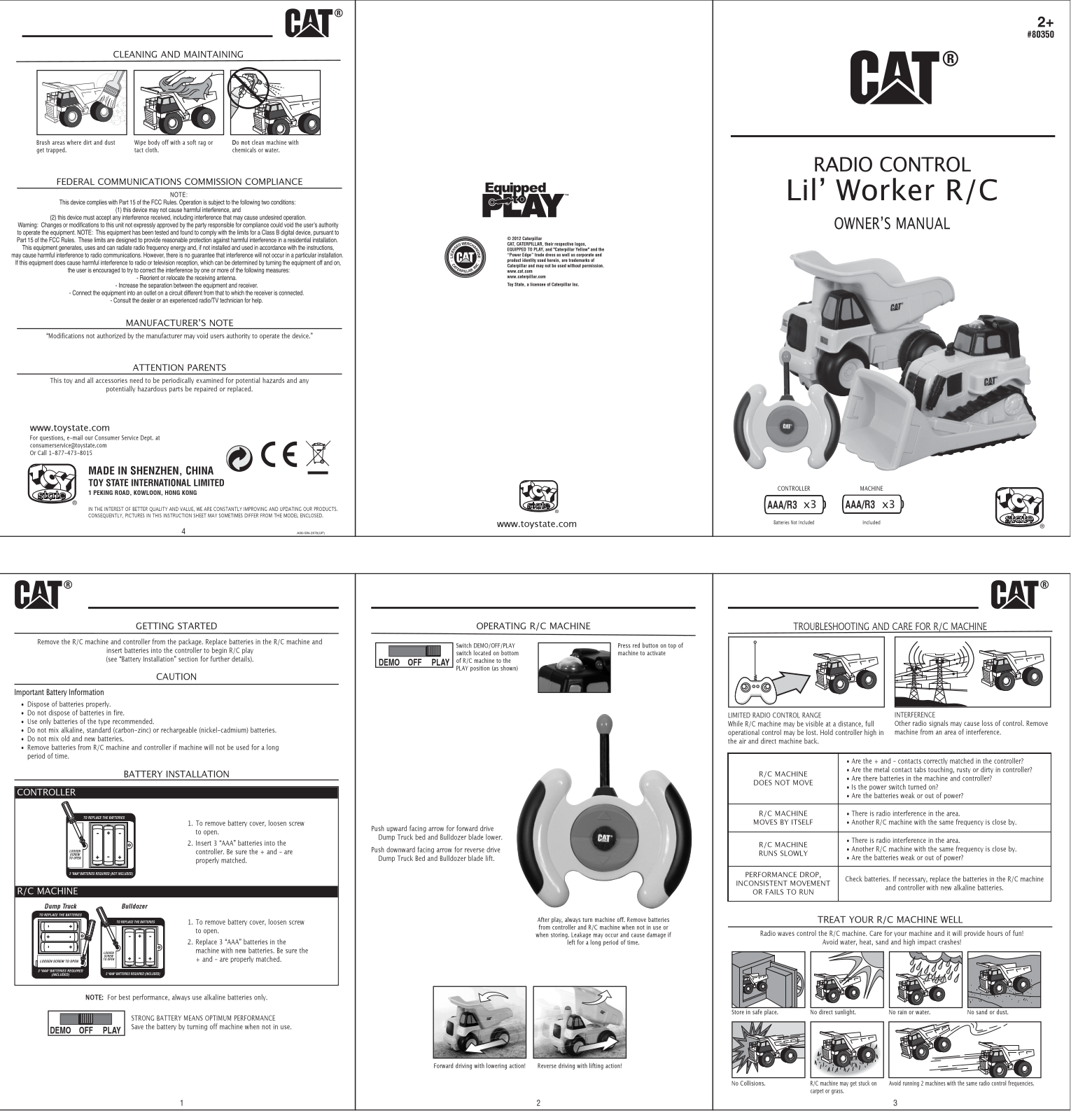 Toy State 80350F27 User Manual