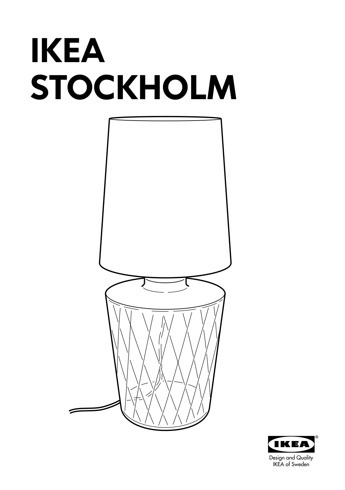 IKEA STOCKHOLM User Manual