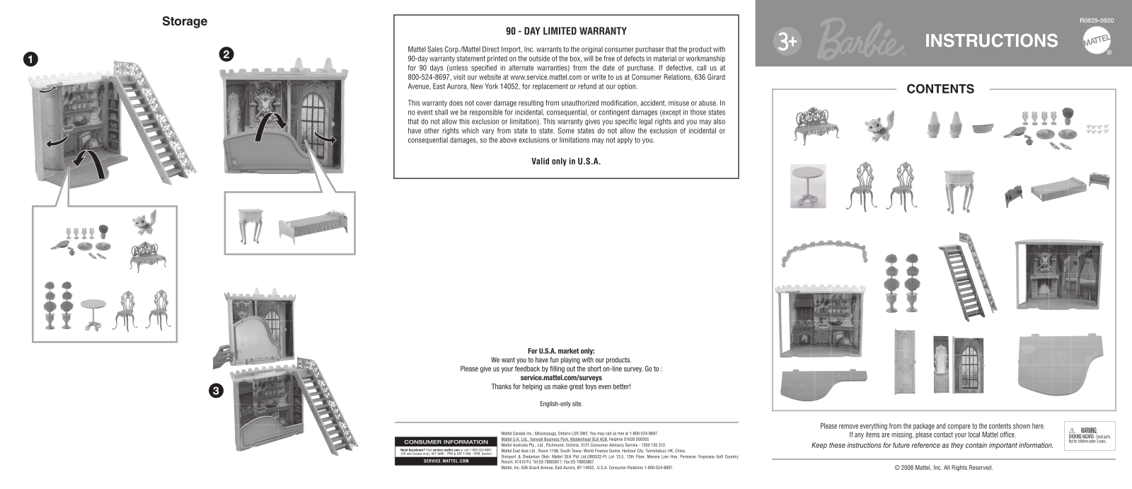 Fisher-Price R0829 Instruction Sheet