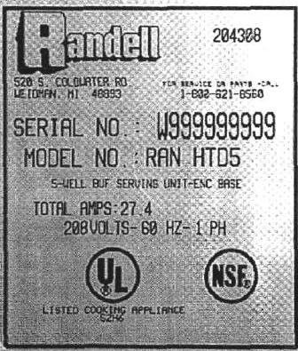 RANDELL RANCA Installation  Manual