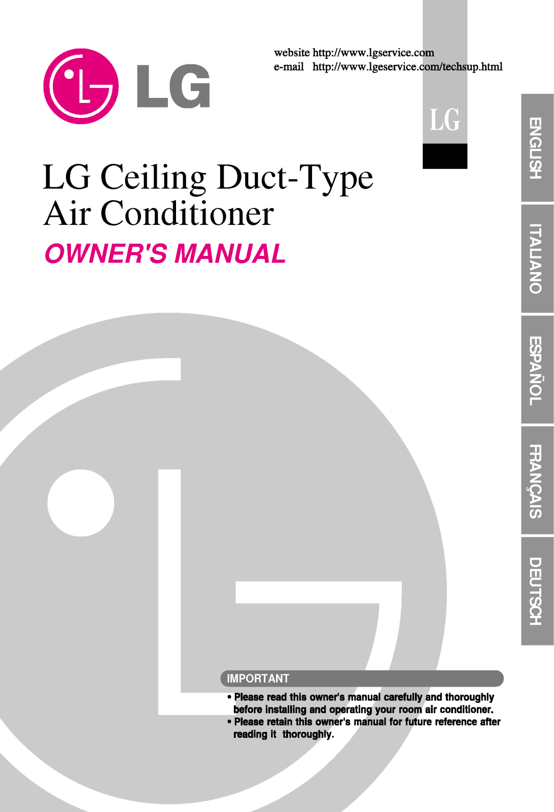 LG UB60AH NEA, UB48AH NEA, UB60AC NEA, UU18AR UEA, UU24AR UEA User Manual