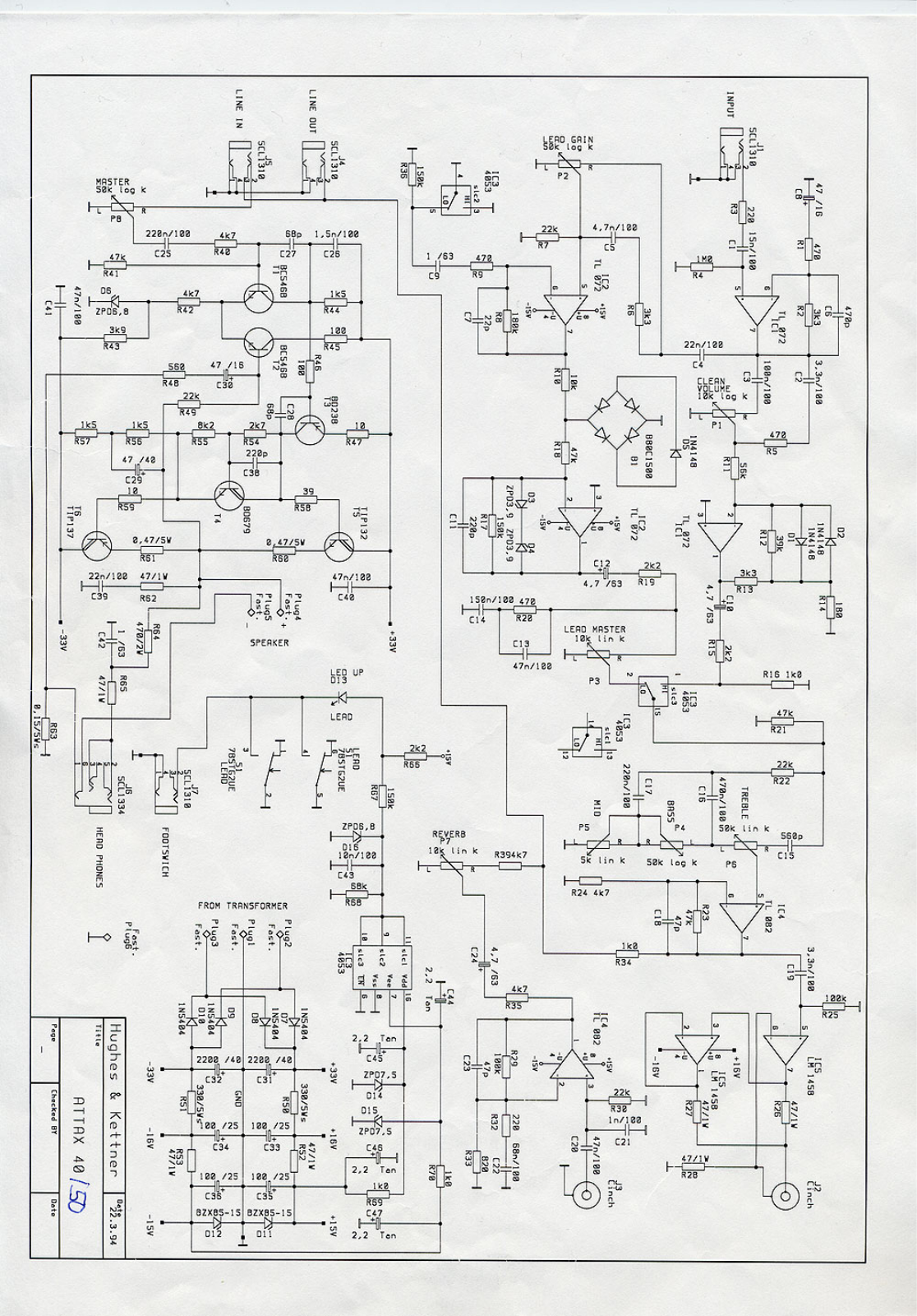 HK attax 40, attax 50 schematic