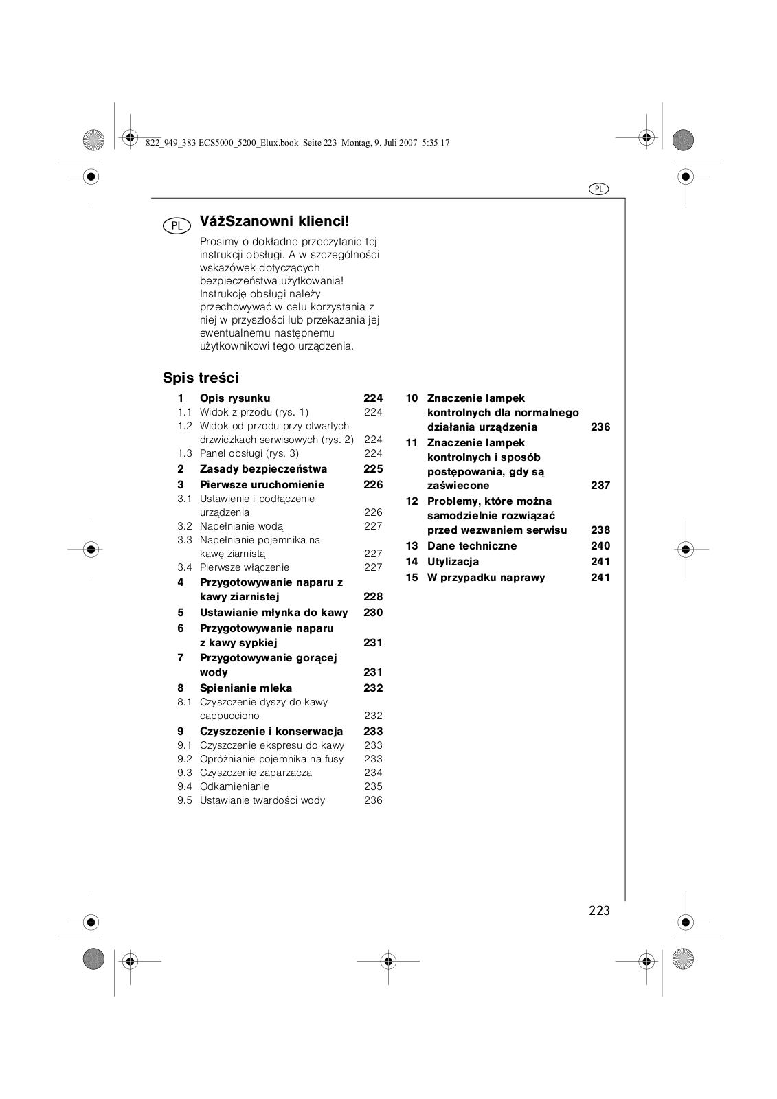 AEG ECS5200, ECS5000 User Manual