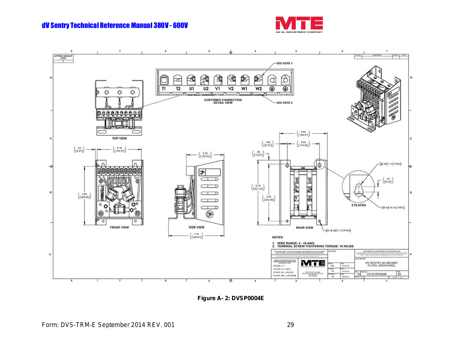 MTE DVSP0004E Technical Reference Manual