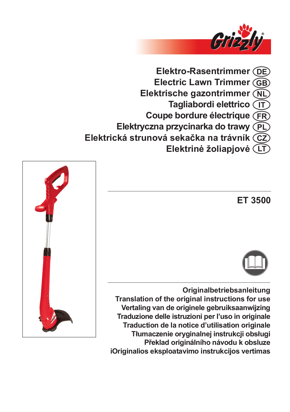 Grizzly ET 3500 Service Manual