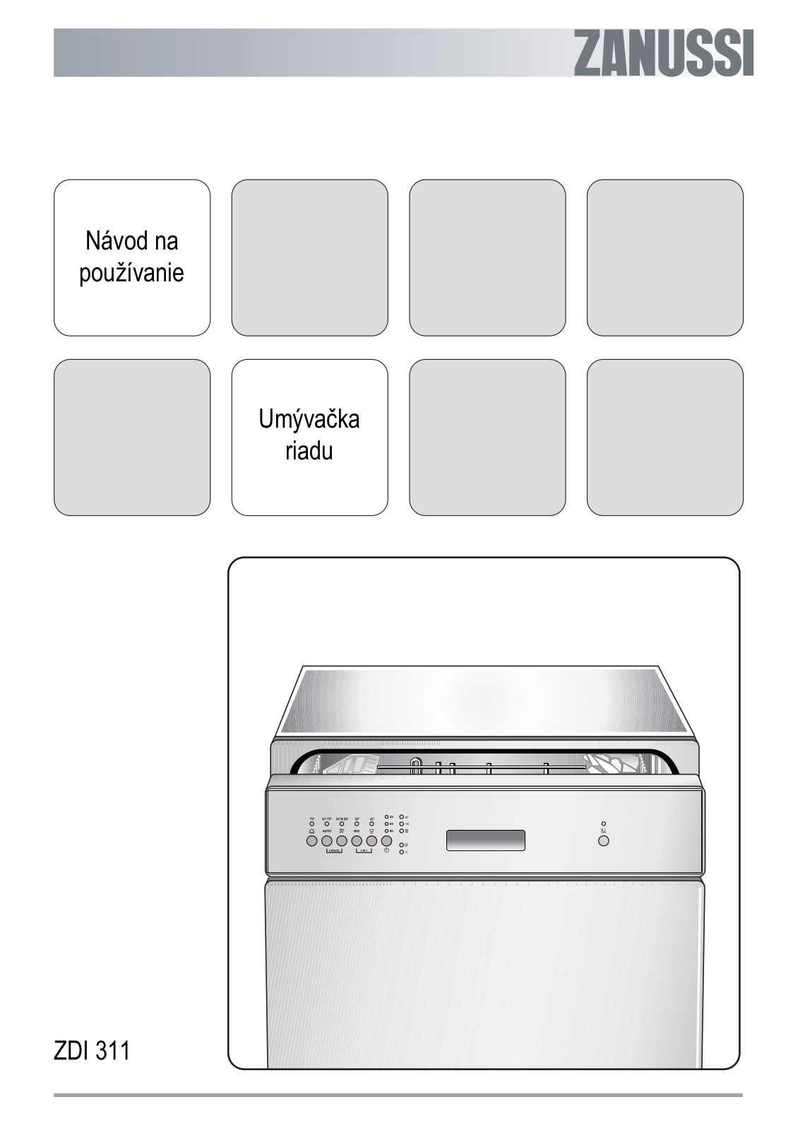 Zanussi ZDI311X User Manual