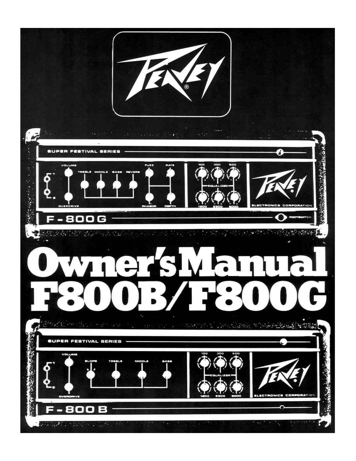 Peavey F800B, F800G User Manual