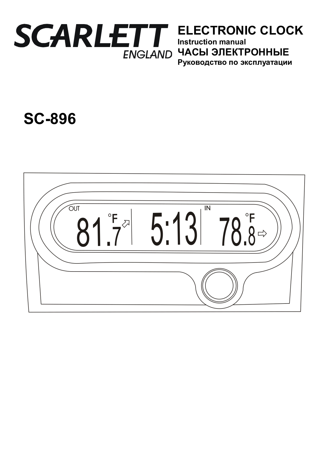 Scarlett SC-896 User manual