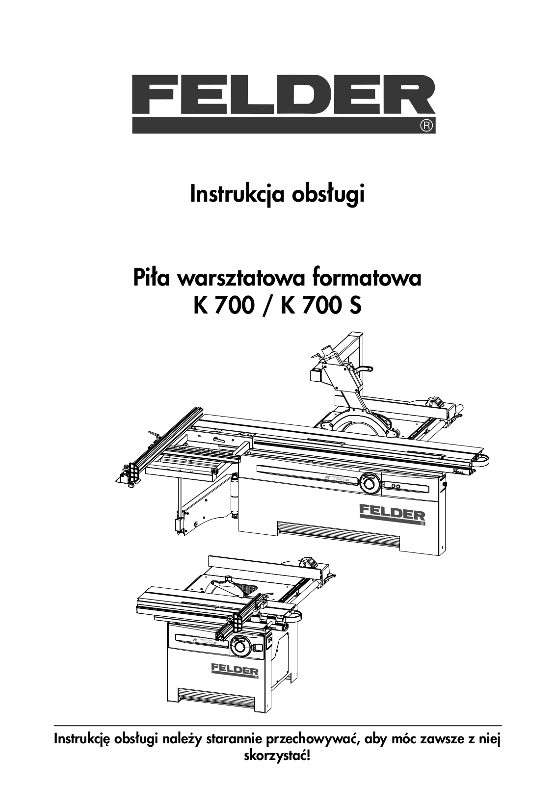 Felder K 700 S, K 700 User Manual