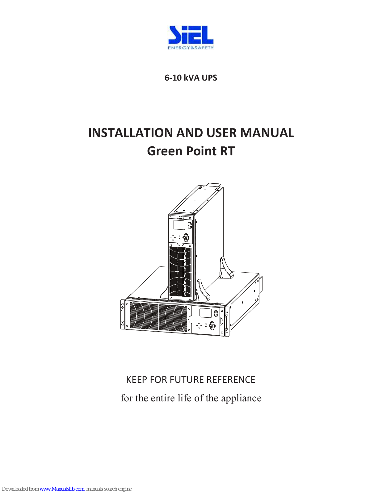 Siel 6kVA, 10kVA Installation And User Manual