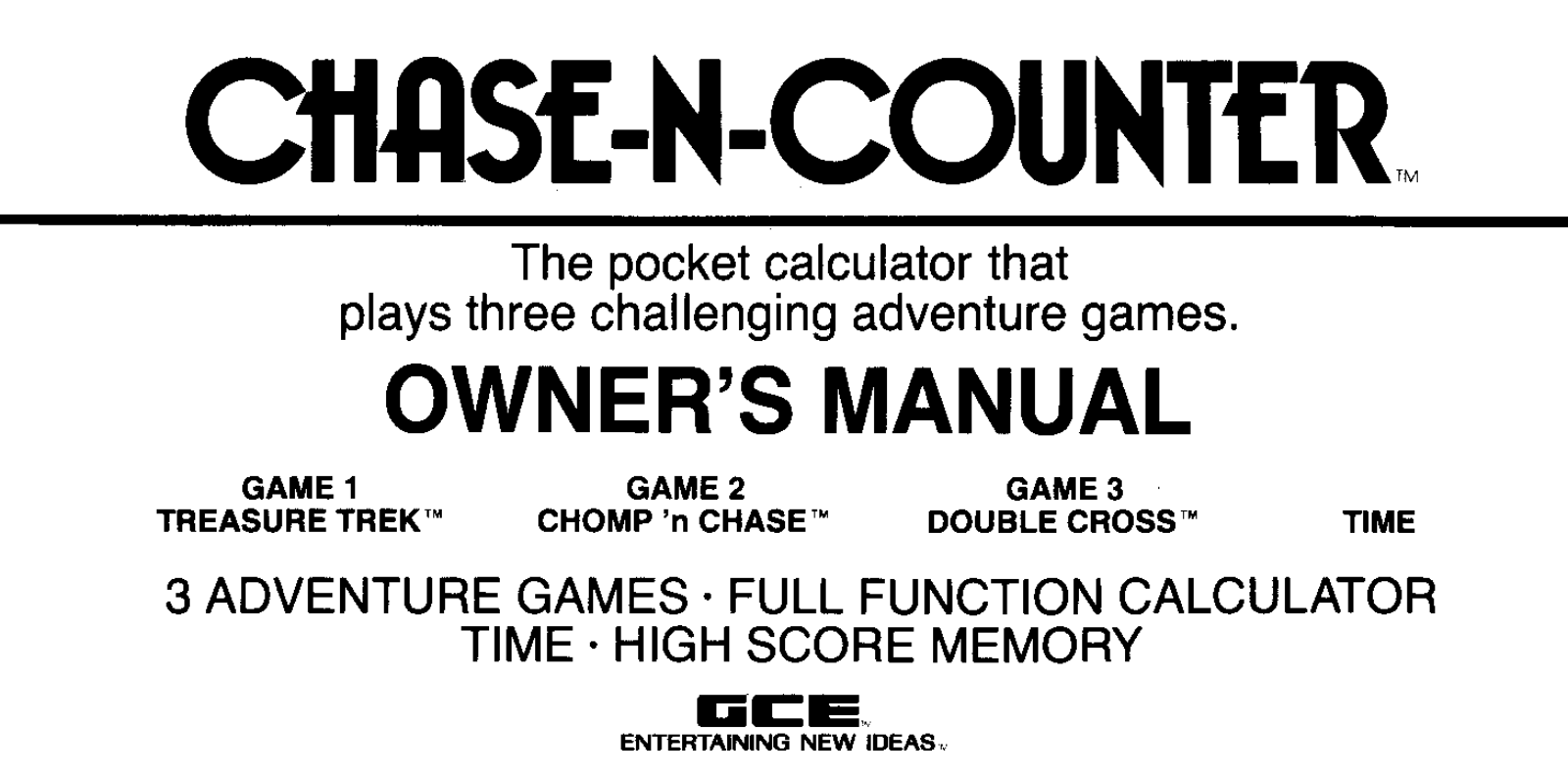 GCE ChaseNCounter User Guide