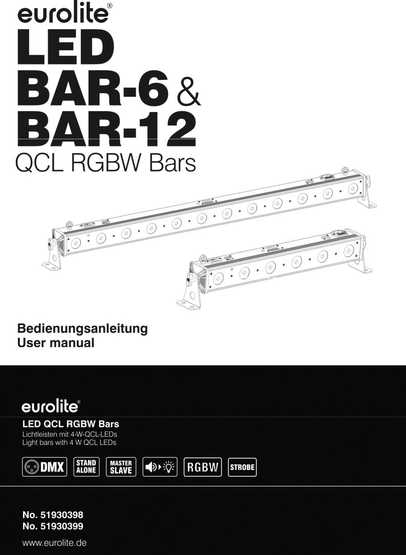 Eurolite LED BAR-12 operation manual