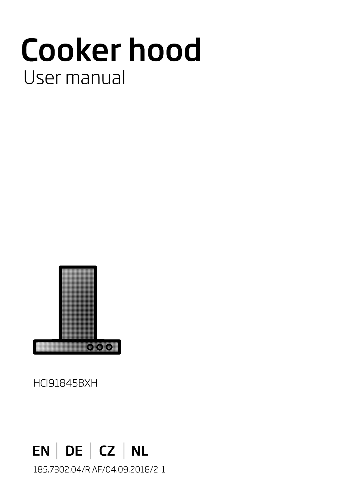 Beko HCI 91845 BXH User manual