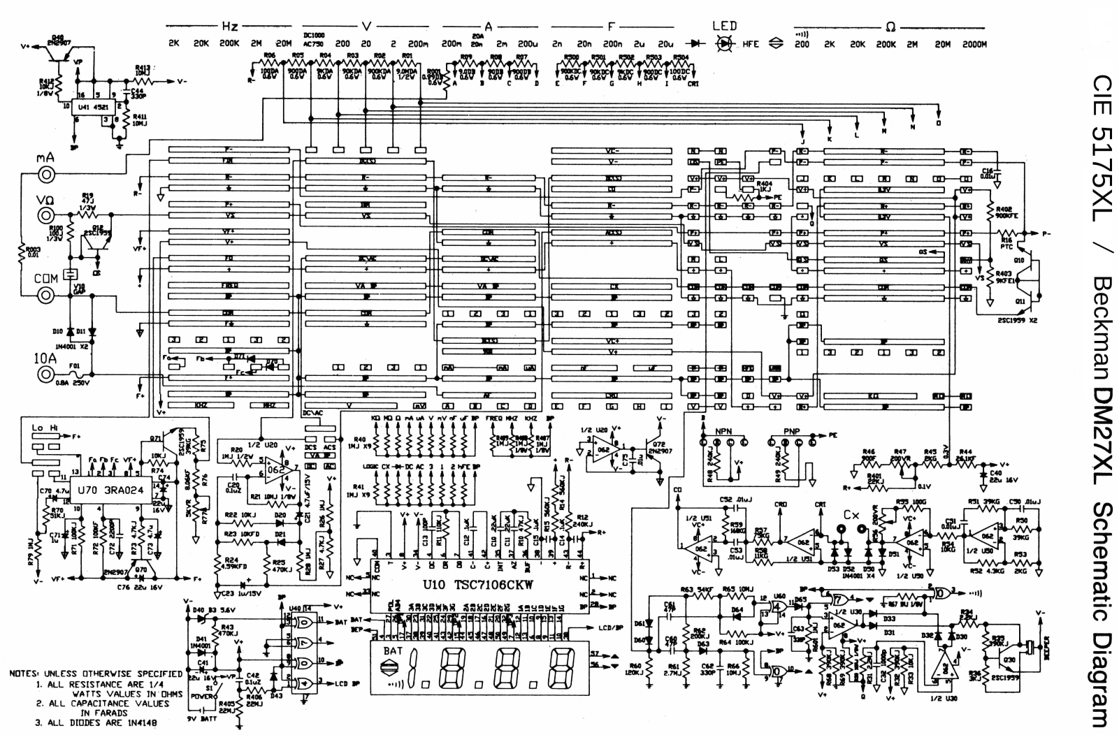 CIE 5175XL Schematic