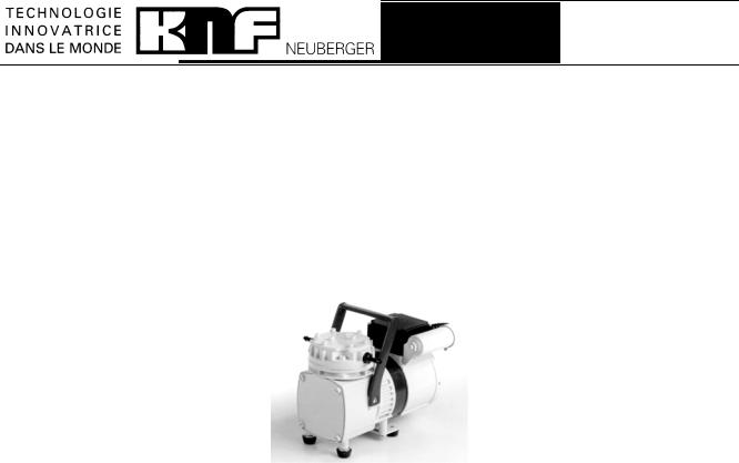 KNF N022 User Manual
