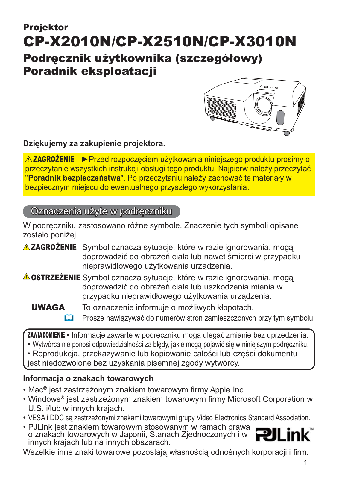 Hitachi CP-X3010, CP-X2510 User Manual