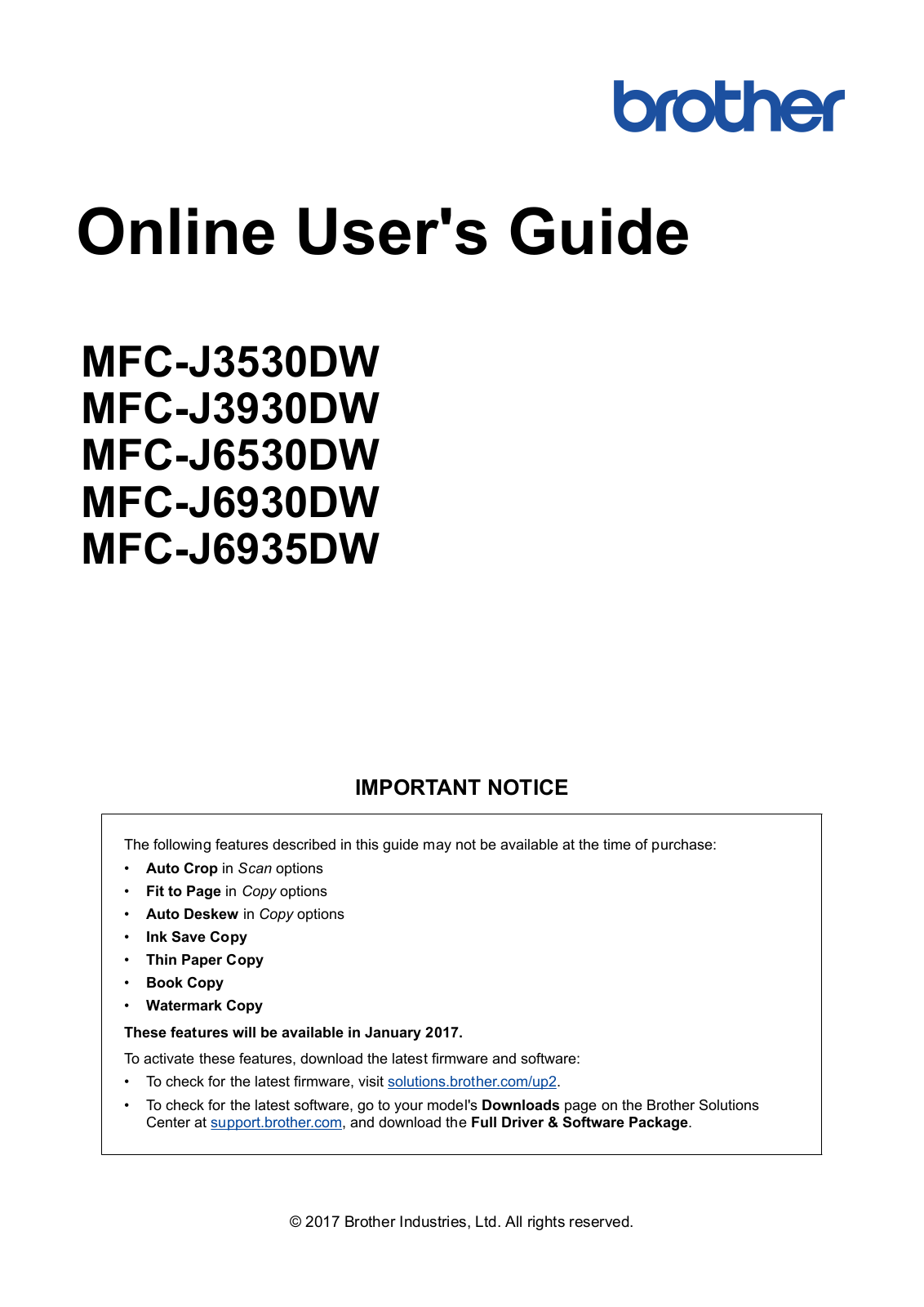 Brother MFC-J6930DW User Guide