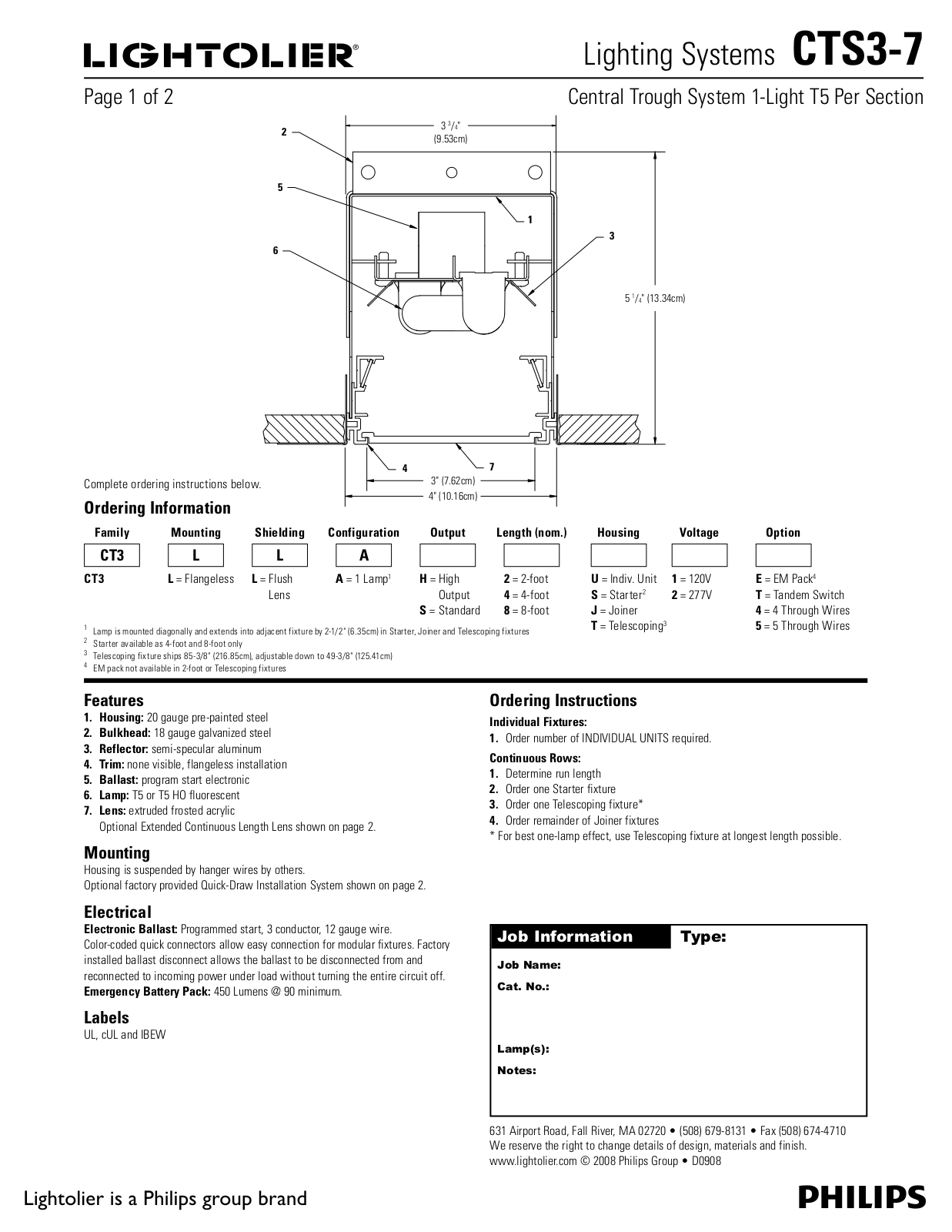 Lightolier CTS3-7 User Manual