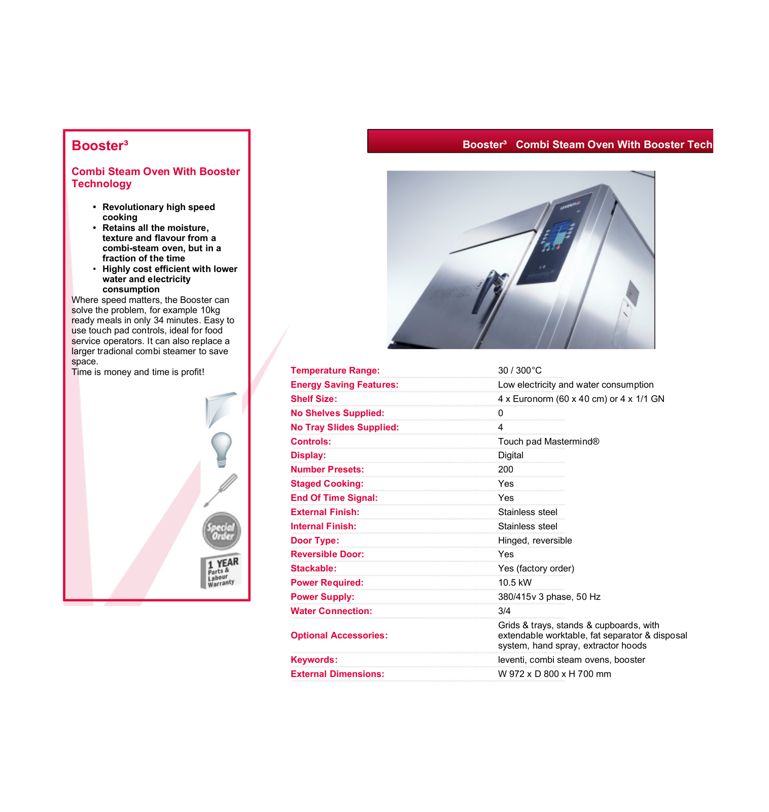 Valera BOOSTER DATASHEET